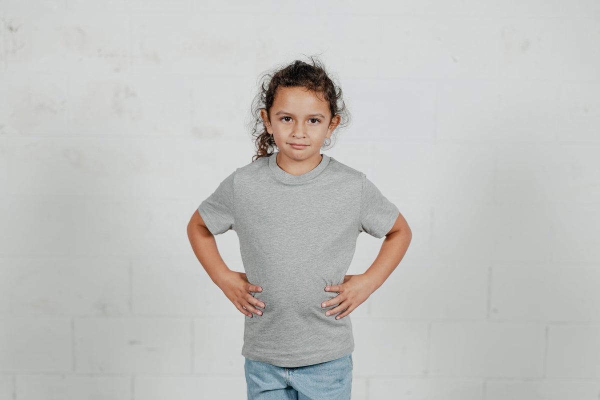Epic Tee - Grey Marle - kids
